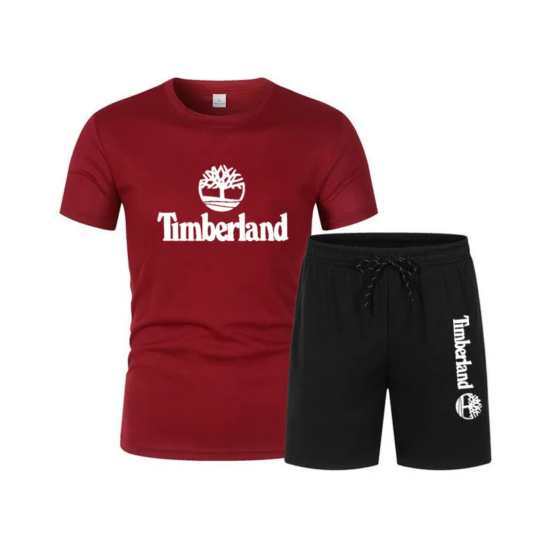 

2021 New Sports Suit Men'S Running Gym Two Piece Quick Drying Clothes Ice Thin Casual Short Sleeve Summer