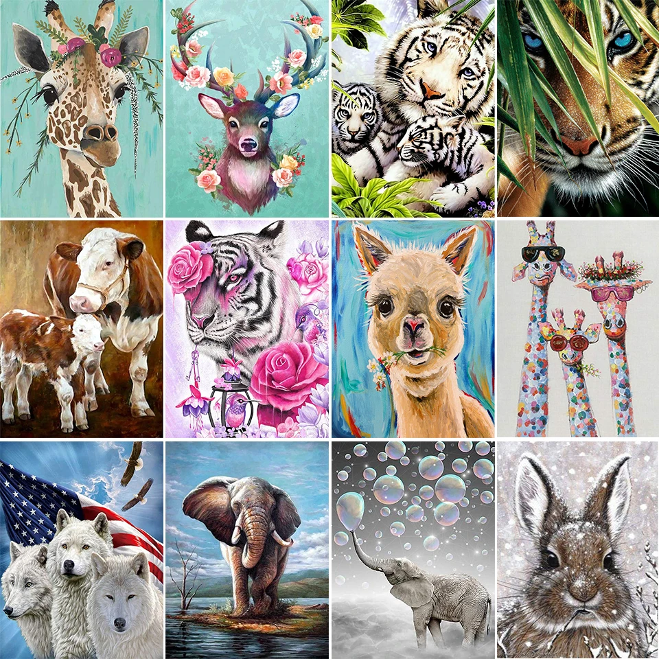 Алмазная 5D картина сделай сам Набор для вышивки крестиком с животными жирафом