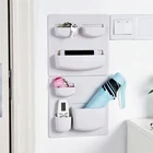 Полка Стеллаж для хранения пластмассовый для дома, кухни, ванной, без перфорации, органайзер для хранения