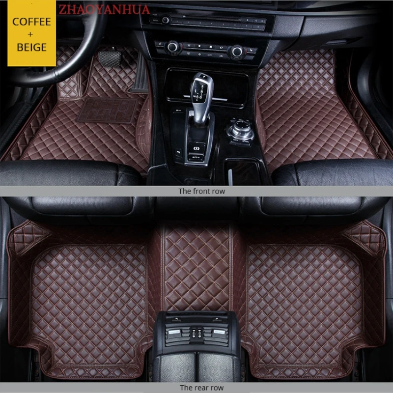 

Custom Car Floor Mat For Peugeot 508 2011-2017 508L 2019-2021 Car Accessories Leather Carpet Floor Mats