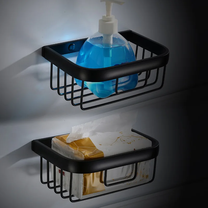 Набор аксессуаров для ванной комнаты 1: держатель бутылки шампуня салфеток полка