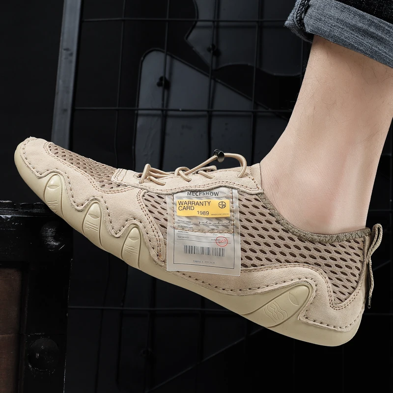

summer Shoes men Comfortable Casual Men's Sneakers Breathable Non-slip Wear-resistant Outdoor slip on Walking Men Shoes