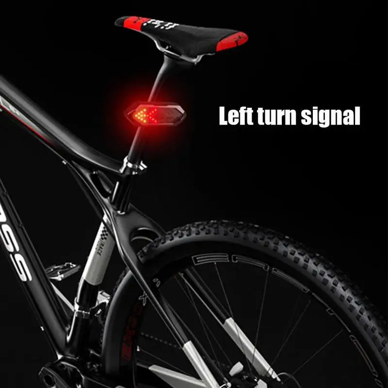 

Mountain Bike Turn Signal Tail Light Cycling Tail Light Control Wireless Warning Intelligent Night Turn Signal Light Ridi R Q6C0