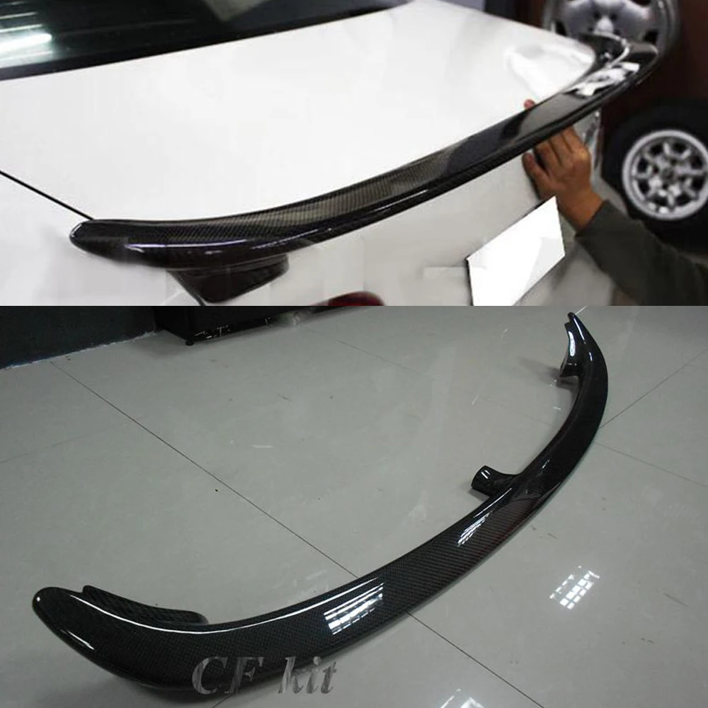 CF комплект Настоящее углеродное волокно задний спойлер крыльев багажника для BMW 3