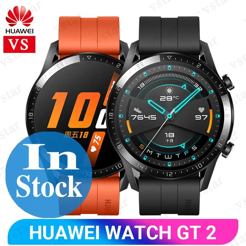 Оригинальные часы HUAWEI GT 2, умные часы, 1,39 дюймов, Kirin A1, Bluetooth 5,1, кровяный кислород, пульсометр, спящий, 14 дней, умные спортивные часы GT 2