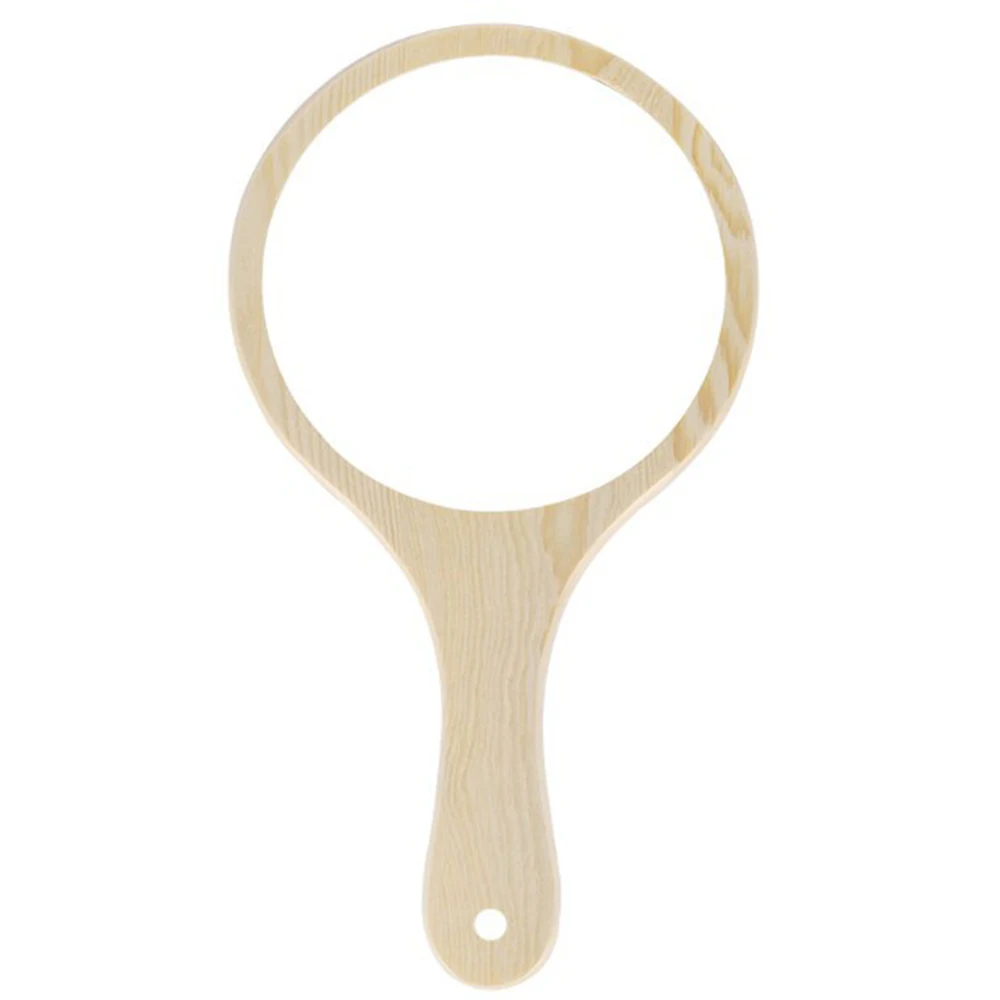 Зеркало из натурального дерева портативное винтажное компактное зеркало для