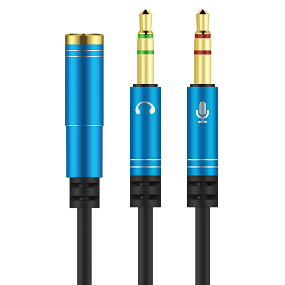 Аудиокабель-разветвитель 3 5 мм для компьютерного разъема 1 штекер на 2 гнезда