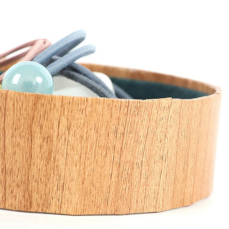 

Ring Display Holder Black Walnut & Ins Dark Green Simple Jewelry Storage Box Rosewood Grain Ring Box Tray 1