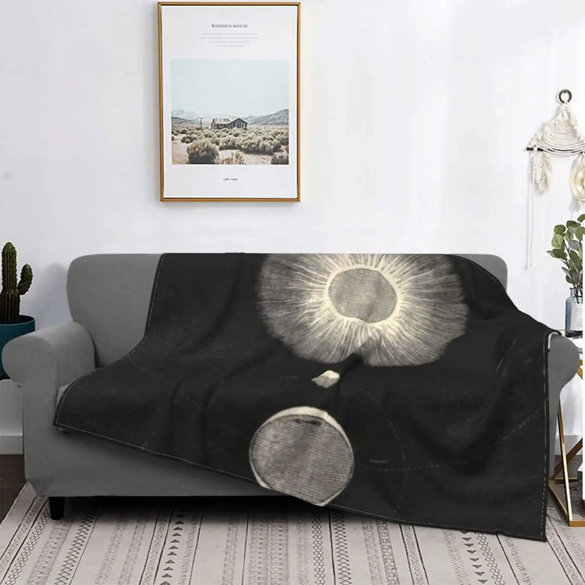 

Manta de Luna y mareas, a cuadros para cama colcha, Edredon de verano