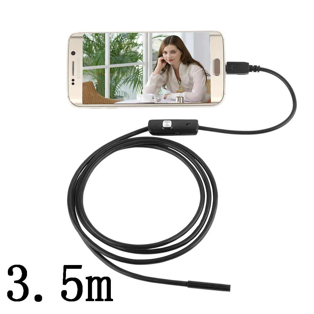 3.5m 1,5/3,5 м 5,5 мм USB эндоскоп с OTG эндоскоп камера в реальном времени видео бороскоп камера для Android мобильного телефона - Цвет: 3.5m