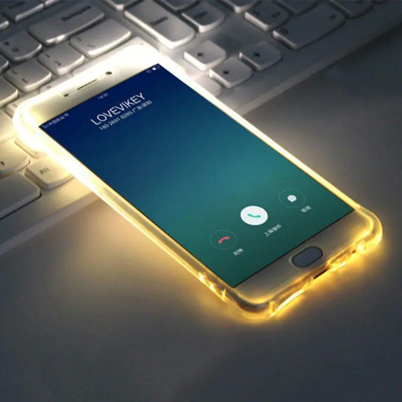 Hot Shockproof Cell Phone Shell iPhone11/11 Pro/11 Pro Max LED Flash Protective Case TPU Cover Remind Incoming Protector | Мобильные