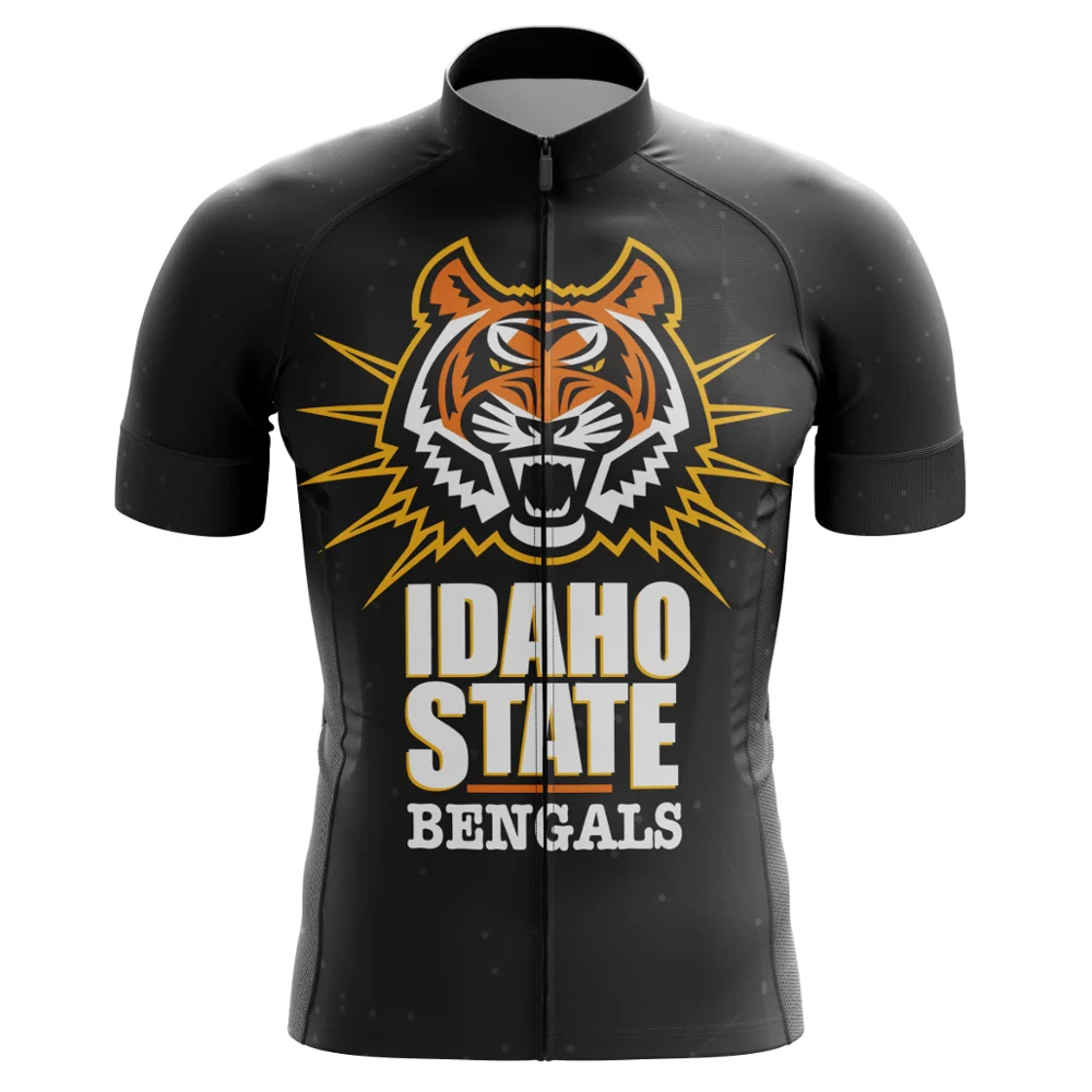 HIRBGOD 2020 New Idaho State Bengals Men Cycling Jersey Outdoor Short Sleeve Bike Shirt Tiger Print Summer Bicycle Top TYZ206-01 | Спорт и