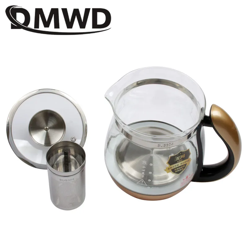 DMWD 110 V многофункциональный Электрический сохранения здоровья чайник Чай горшок Стекло горячей воды отопительный котел Термальность цветок Чай горшок фильтр нам