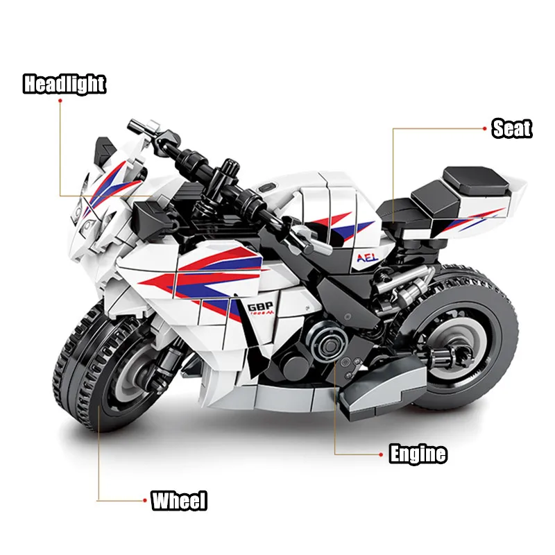 SEMBO Block City Speed Motorbike Model Building Blocks Technic Motorcycle Creator Motor Car Bricks Educational Toy for Boys | Игрушки и
