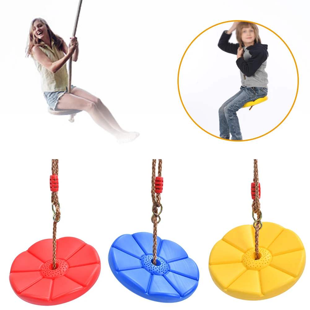 

Strong Backyard Playground Entertainment Climbing Rope Non Slip Swing Disc Kids Fitness Adjustable Height Hanging Indoor Outdoor