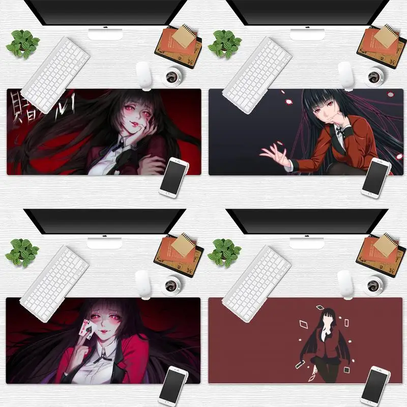 

Crazy Excitement anime Kakegurui Runa Keyboards Mat Rubber Gaming mousepad Desk Mat Game Office Work Mouse Mat pad