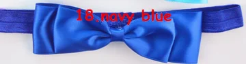 18 Factory direct children's hair band Princess double red bow hair rope baby headband full moon - Color: 18
