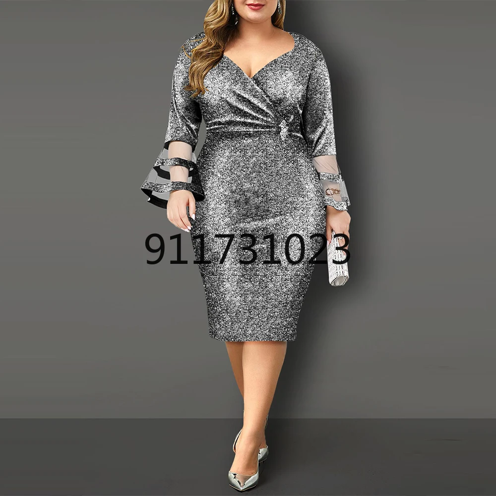 african fashion designers New Africa woman style fashionable Lace sequins pure color lady Dress party Spuer size L XL XXL XXXL african wear for women