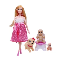 2020 11 5 %e2%80%9dlatest fashion pregnant barbies dolls big belly can give birth to baby doll accessories childrens educational toys