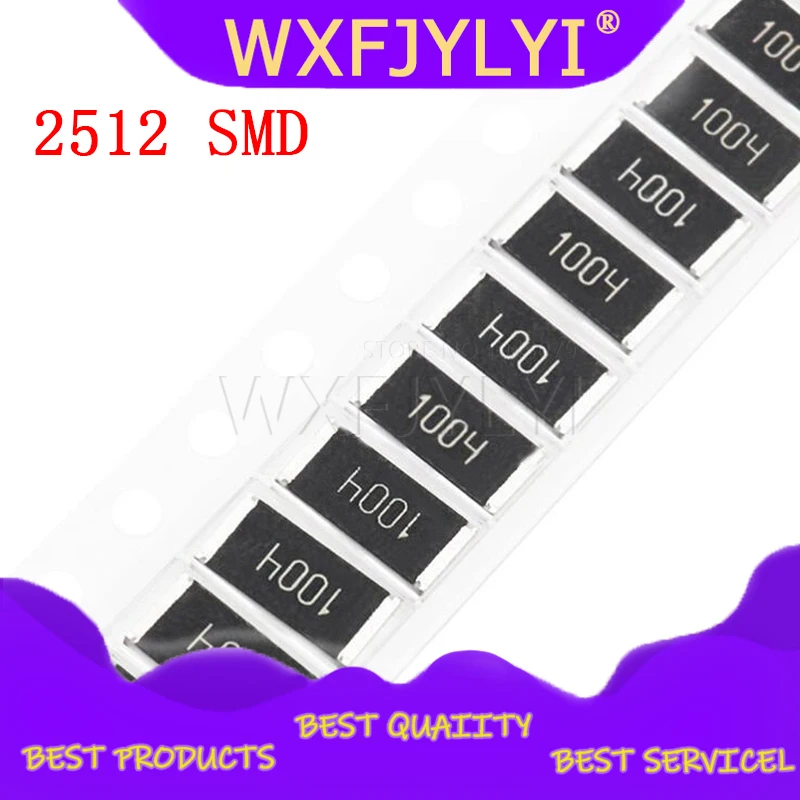 50 шт. 2512 SMD чип Фиксированный резистор 1% 1 Вт 0.1R 0.01R 0.05R 0.001R 0.33R 1R 0R 10R 100R 2W 0 001 01 33 05 10 100