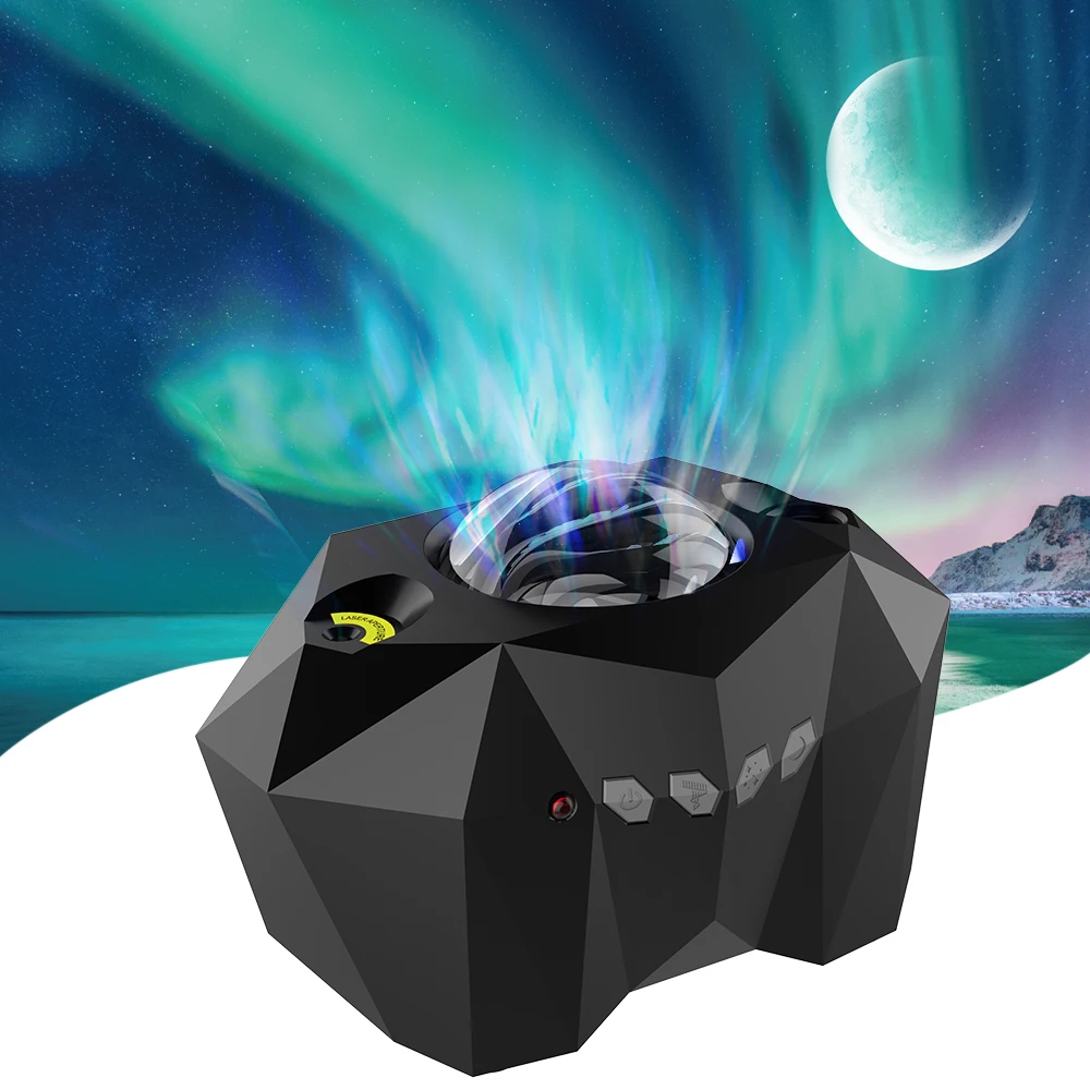 Laser Galaxy Star Aurora Projection Lamp LED Colorful Nebula Moon Light Wireless Bluetooth Music Speaker Light Gift For Children