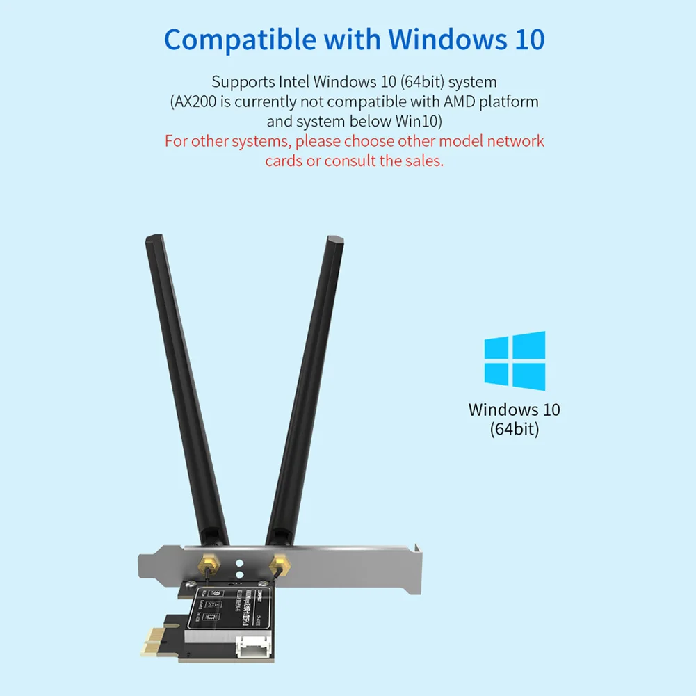 300/650/1300/3000 Мбит/с беспроводная сетевая карта WiFi адаптер с Intel AX200 беспроводной для