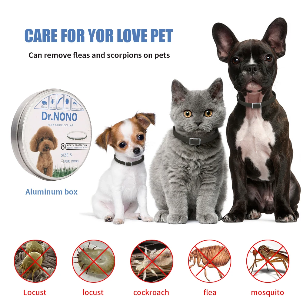 Ошейник для собак отпугивающий комаров ошейник защиты от насекомых домашних