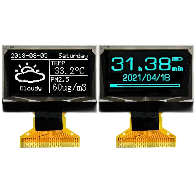 

1.3 inch OLED display 12864 LCD screen for arduino 30PIN welding White Blue sh1106 SSD1306 1.3" oled display