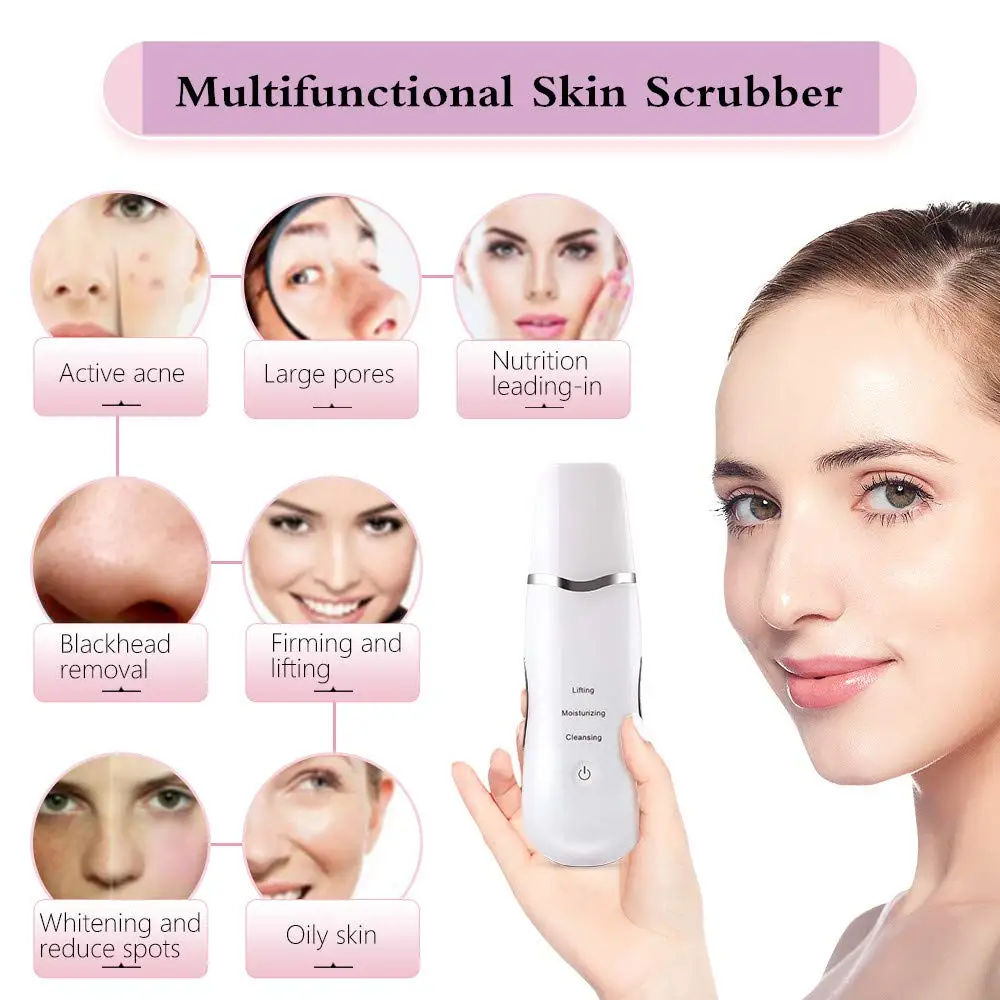 

Multifunctional Wireless Ultrasonic Electric Facial Cleanser Charging Facial Cleansing Brush For Home Use