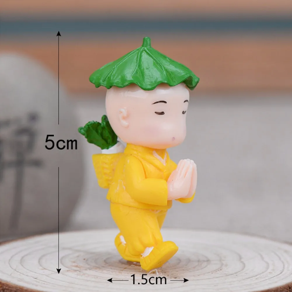 Творческий смолы фигурки &quotМаленькие монахи&quot Миниатюрные поделки с изящным