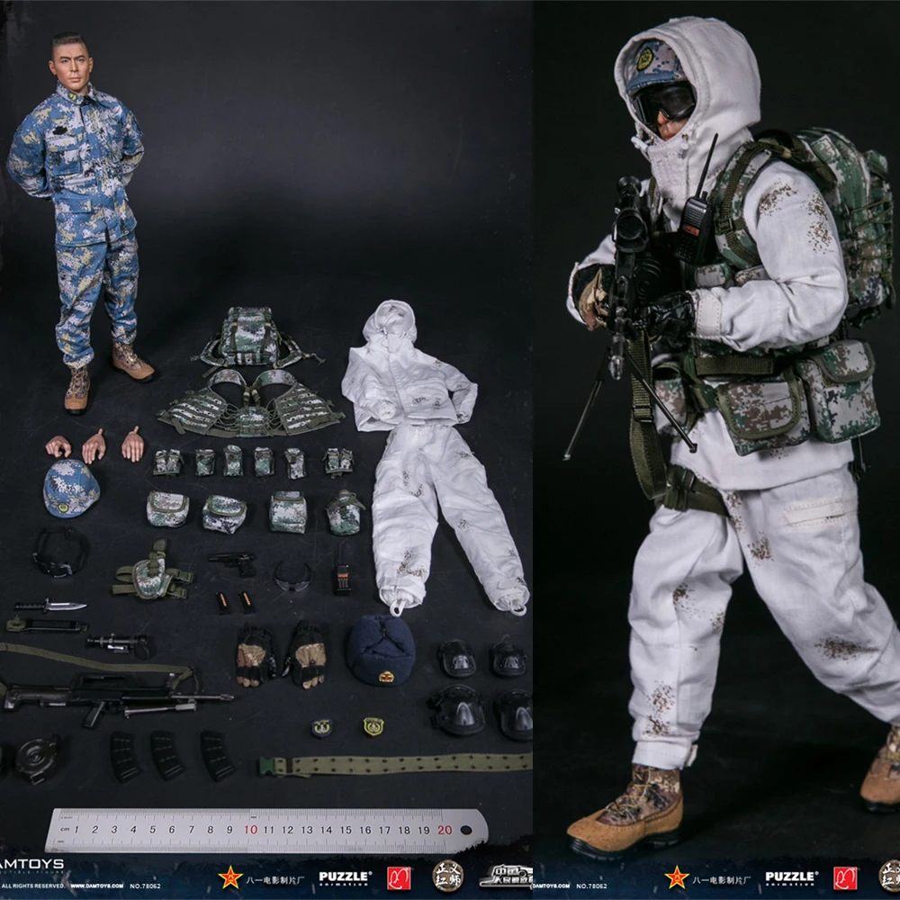 Экшн фигурка DAMTOYS масштаб 78068 1/6 пла флота морской пехоты набор китайских солдат