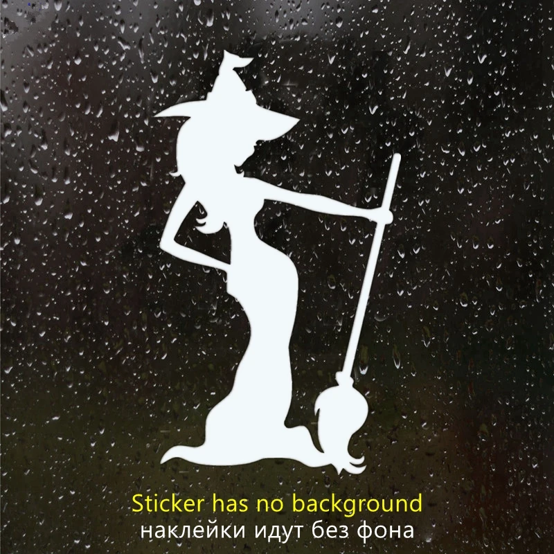 

40747# наклейки на авто Ведьма и метла водонепроницаемые наклейки на машину наклейка для авто автонаклейка стикер этикеты винила наклейки стайлинга автомобилей украшения на бампере автомобиля заднее стекло