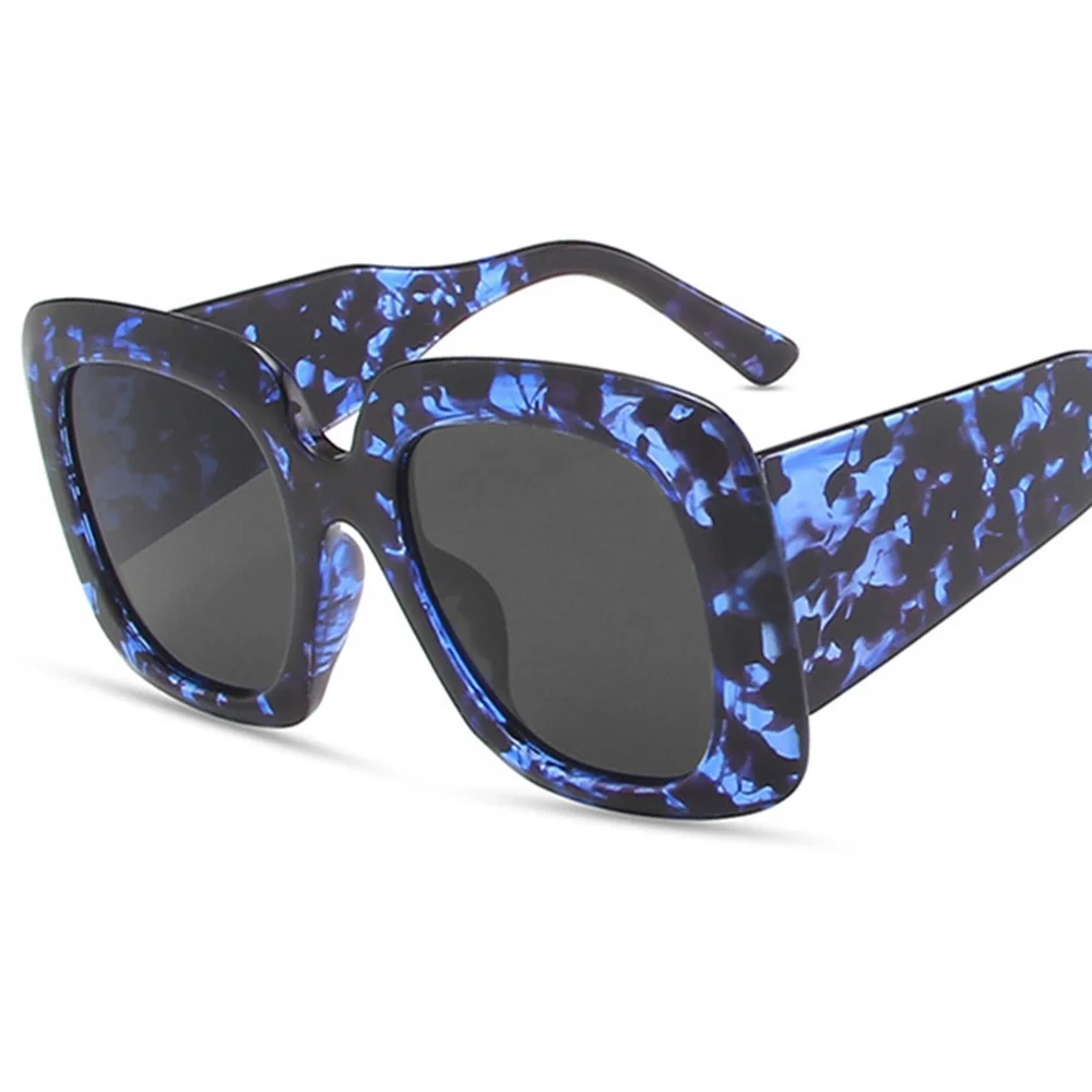 

Luxury Brand Oversized Square Sunglasses Thick Frame Design Women 2021 Fashion Sun Glasses Big Shades UV400 Men Male Eyewear