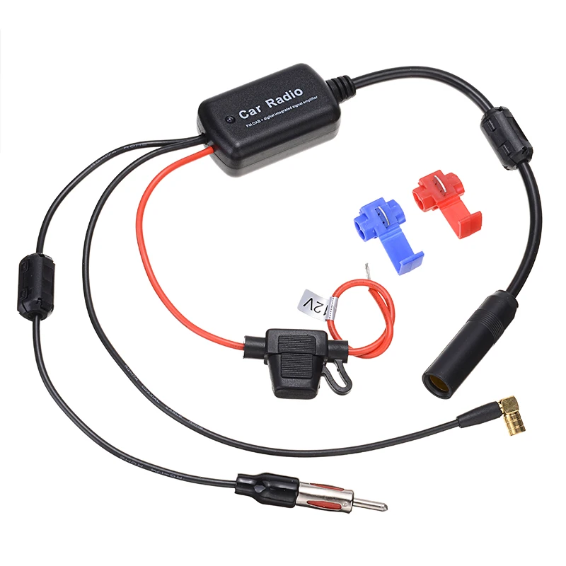 Universal 12V Car Radio FM AM Antenna Signal Amplifier Booster 3 in 1 DAB for Marine Boat RV Car-Styling | Автомобили и мотоциклы