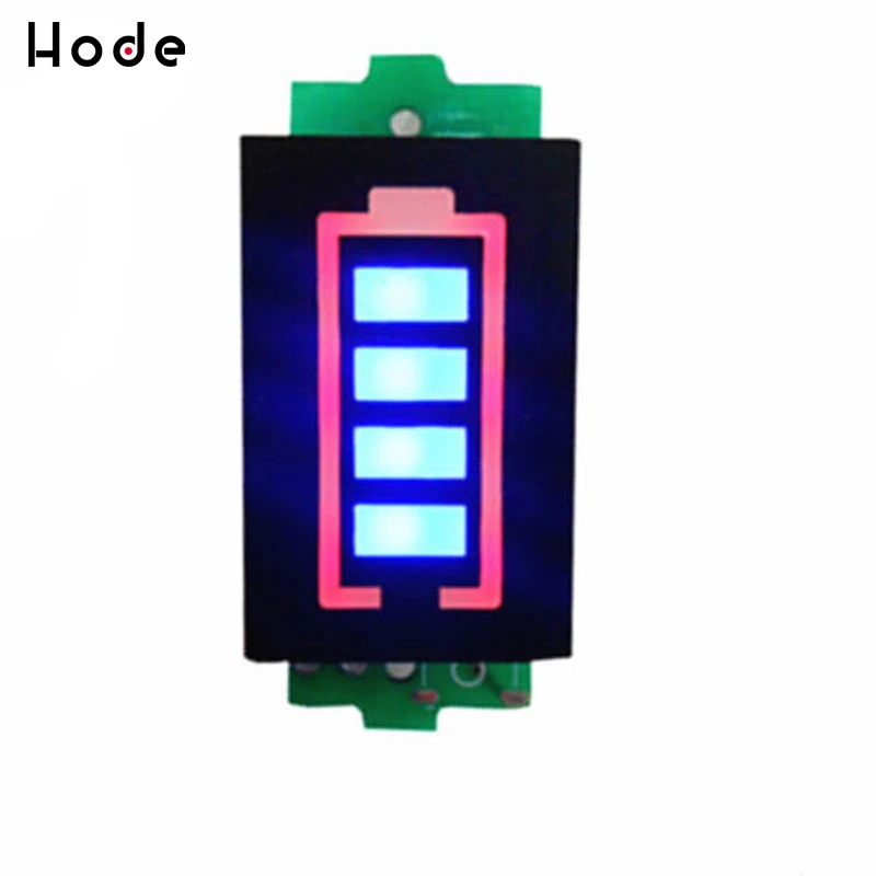 1S одиночный 3 7 в модуль индикатора емкости литиевого аккумулятора 4 2 синий