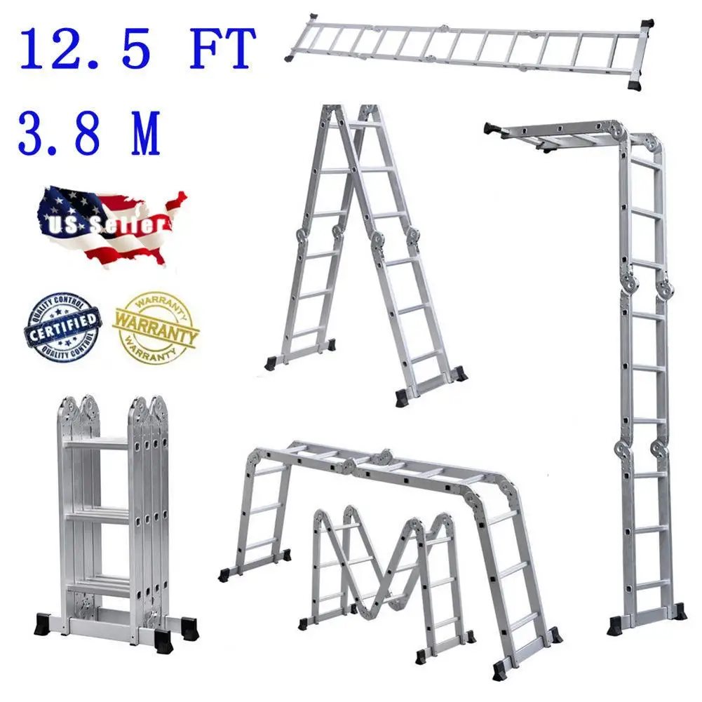 

Multifunctional Foldable Deformable Telescopic Aluminum Alloy Herringbone/I-shaped Ladder/straight Ladder Anti-tilt