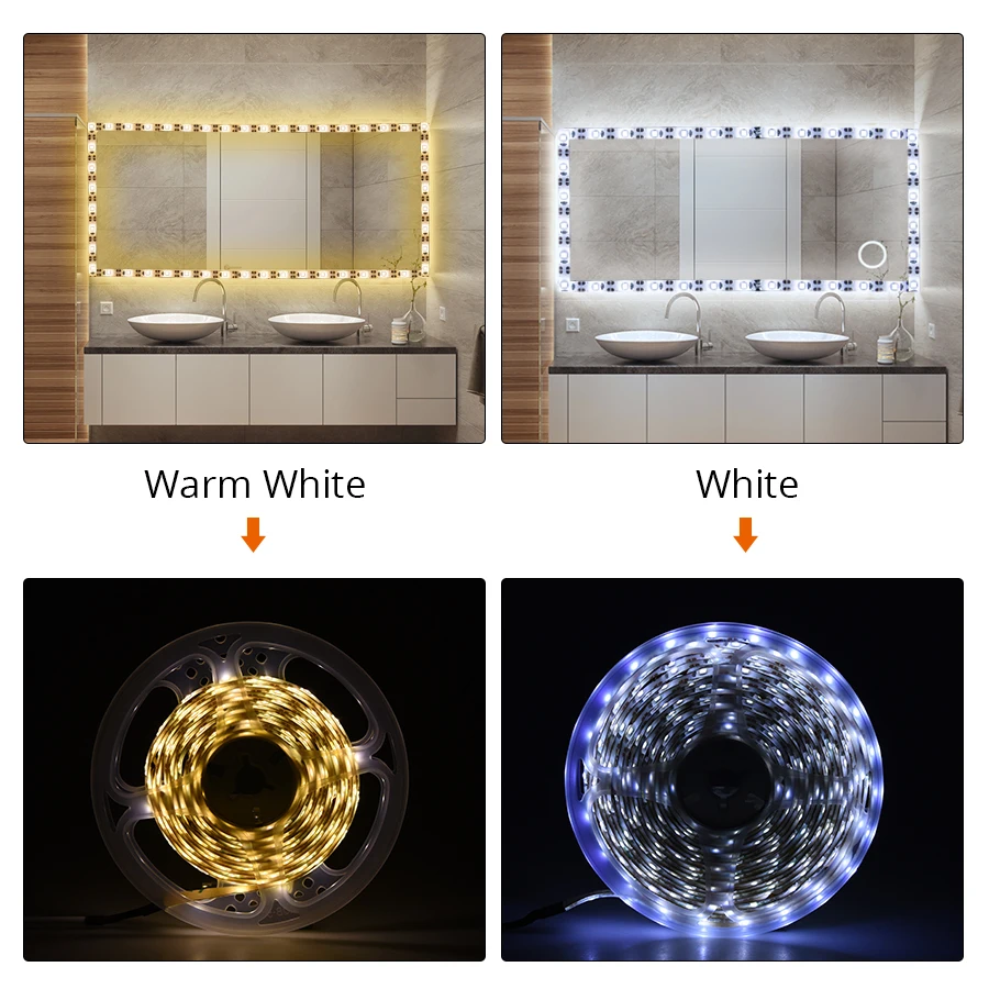 Светодиодная лампа для зеркала макияжа USB светильник туалетного столика с