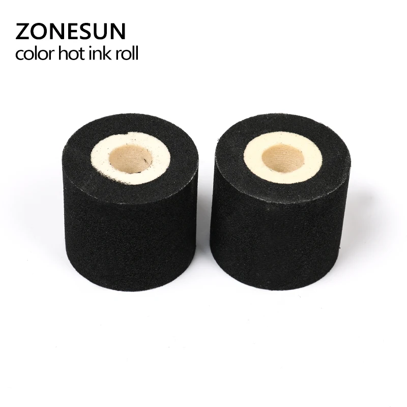 

ZONESUN Energy Saving Black Hot Printing Ink Roll for MY-380F, Good quality hot ink roll, black hot print rolls 12 roll
