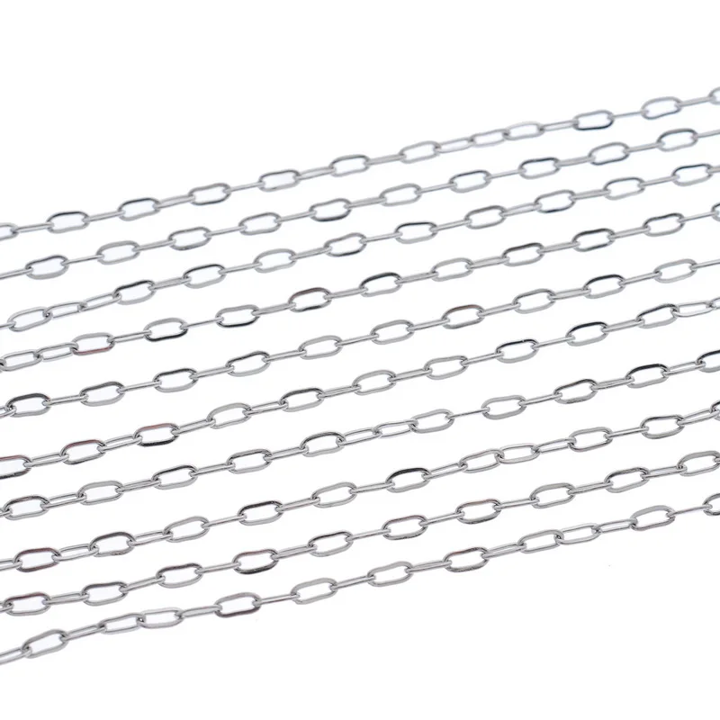 10 м нержавеющая сталь звено открытый Снаряженная Цепь DIY ожерелье ювелирные