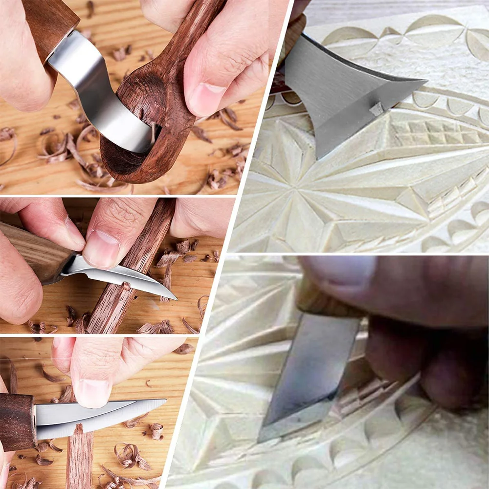 Набор для резьбы по дереву из 3 частей резьба долотом нож простой DIY Инструменты и