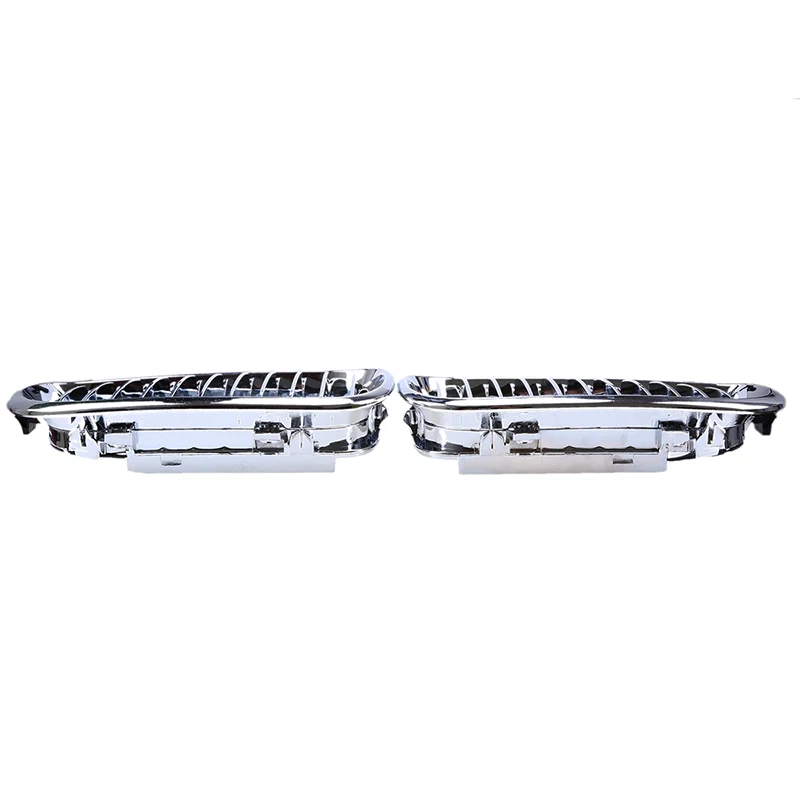 Гоночные грили POSSBAY Chrome для BMW 3-Series E46 320i/325i/325xi Touring 2002-2006 Facelift передние и