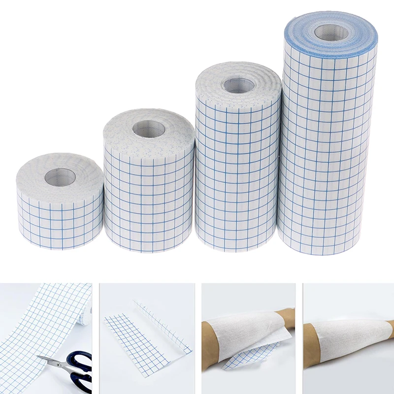 

1Roll 5cm*10m/10cm*10m/15cm*10m/20cm*10m Waterproof Transparent Adhesive Wound Dressing Medical Fixation Tape Bandage