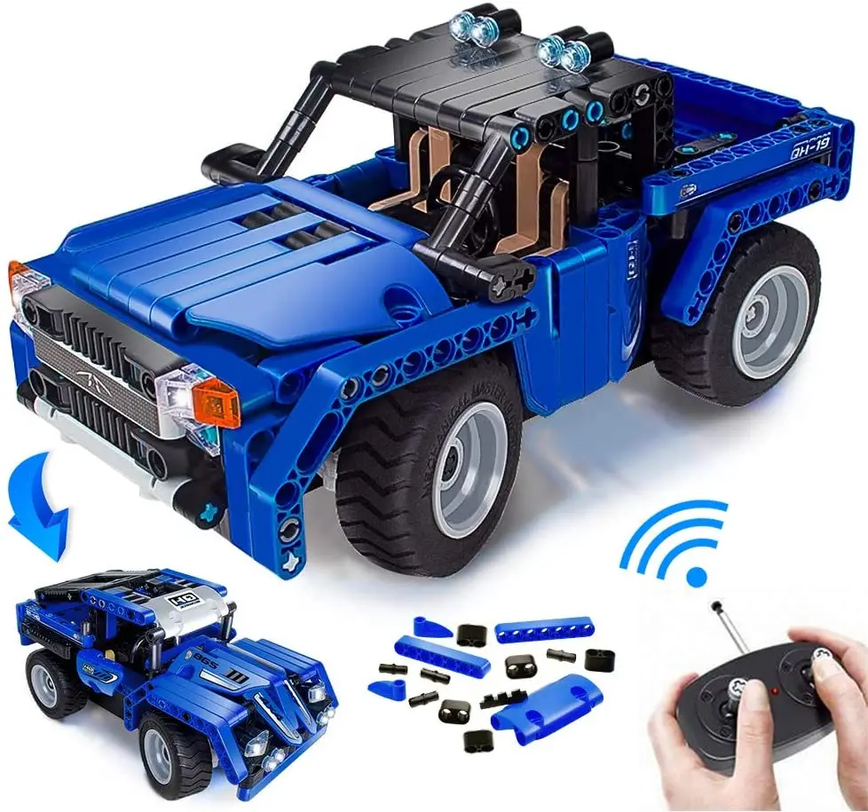 2 в 1 техническое RC автомобиль кирпичи дистанционного Управление строительные