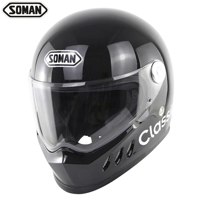 Soman шлем полный лицо Человек руля высокое качество Casco Moto Ece Сертифицированный Casco Patinete шлем козырек Visiera Casco Moto
