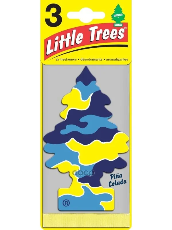 Ароматизатор &quotЁлочка&quot Пина Колада 1 Шт. Car-Freshner Little Trees арт. U1P-10967-RUSS | Автомобили
