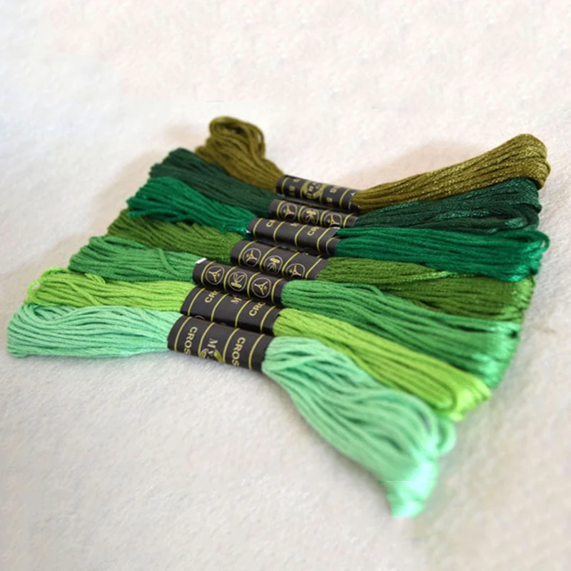 

Sewing 50 Skeins Cross Stitch Embroidery Thread Friendship Bracelets Floss Kit DIY Sewing Tools