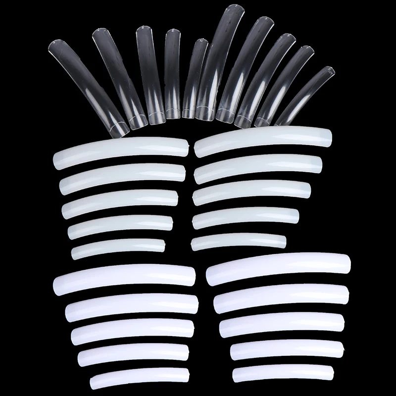 10 шт./упак. наполовину хорошо полное покрытие белый натуральные наконечники для