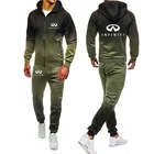 Мужская хлопковая куртка, с капюшоном и штанами, весна-осень