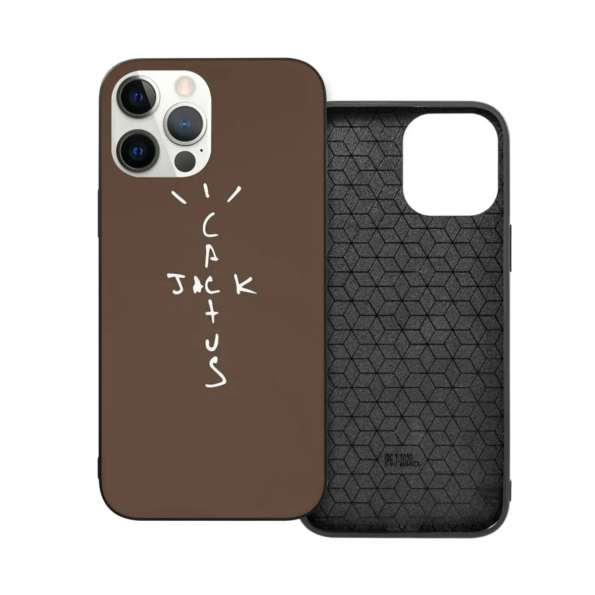 

Стеклянный чехол из ТПУ для телефона iPhone 13 12 11 Xs Xr X Pro Max Mini 7 8 Se2 Plus 6 6S С КАКТУСОМ Джеком коричневого цвета