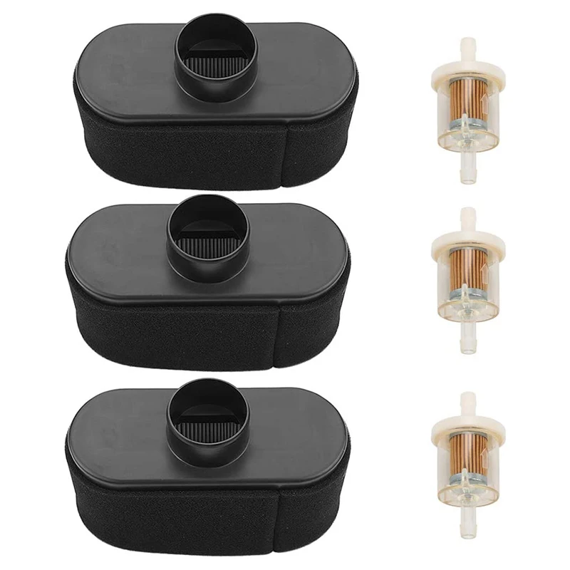 

Lawn Mower Accessories Set, Air Filter, Fuel Filter Set, Suitable for Kawasaki 11013-7047 11013-7046 FR651V FR691V